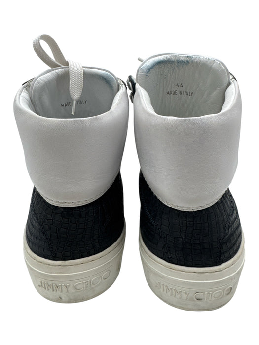 Jimmy Choo Shoe Size 44 Navy Leather Embossed Sneaker Men's Shoes Navy / 44