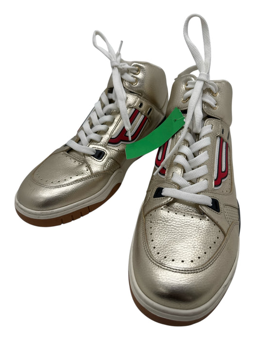 Bally Shoe Size 11 Gold Leather Solid Sneaker Men's Shoes Gold / 11