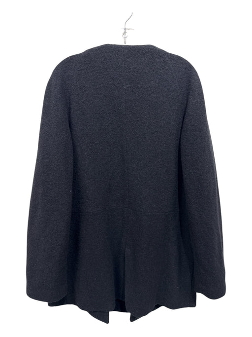 Haider Ackermann Size 38 Black Acetate Blend Long Sleeve Zip Front Jacket Black / 38