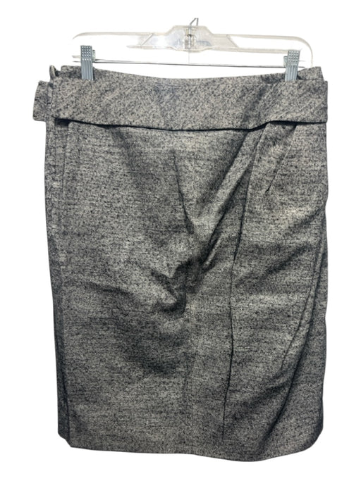 Marni Size 44 Beige & Black Polyester, Wool & Cashmere Tweed Back Zip Midi Skirt Beige & Black / 44