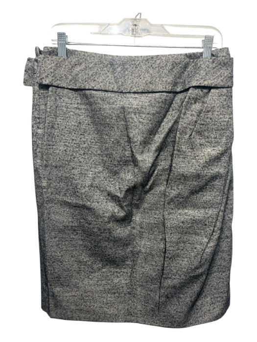 Marni Size 44 Beige & Black Polyester, Wool & Cashmere Tweed Back Zip Midi Skirt Beige & Black / 44