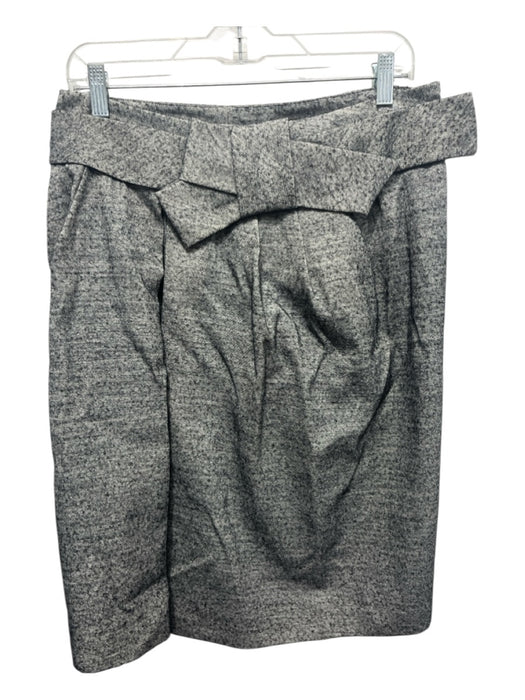 Marni Size 44 Beige & Black Polyester, Wool & Cashmere Tweed Back Zip Midi Skirt Beige & Black / 44