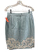 Christian Lacroix Size 38/42 Light blue & white Silk 1/2 Sleeve Skirt Set Light blue & white / 38/42