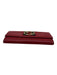 Gucci Red, Navy, Gold Leather Logo Gucci Web Snap Closure Folding Wallets Red, Navy, Gold