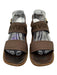 Louis Vuitton Shoe Size 39 Brown Print Canvas & Rubber Leather Sole Sandals Brown Print / 39