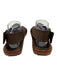 Louis Vuitton Shoe Size 39 Brown Print Canvas & Rubber Leather Sole Sandals Brown Print / 39