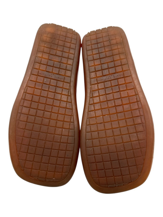 Louis Vuitton Shoe Size 39 Brown Print Canvas & Rubber Leather Sole Sandals Brown Print / 39