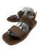 Louis Vuitton Shoe Size 39 Brown Print Canvas & Rubber Leather Sole Sandals Brown Print / 39