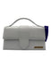 Jacquemus White Leather Detachable Strap Magnetic Close Crossbody Bag White / One Size
