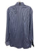 Robert Graham Size L Blue & White Cotton Striped Button Up Long Sleeve Shirt Blue & White / L