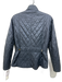 Barbour Size 6 Dark Gray Quilted Mock Neck Flap Pockets Snap & Zip Jacket Dark Gray / 6