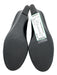 Tory Burch Shoe Size 7 Black Leather Upper Wedge Gold Tone Logo Round Toe Pumps Black / 7
