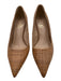 Sam Edelman Shoe Size 7.5 Tan Manmade Upper Woven Pointed Toe Stiletto Pumps Tan / 7.5