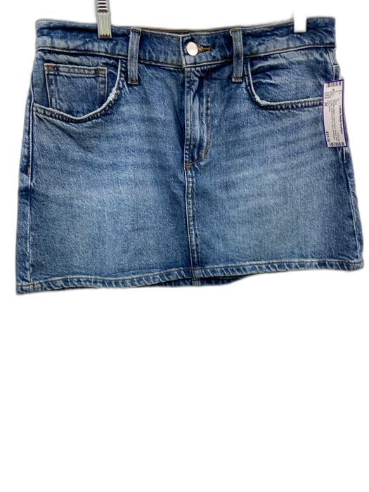 Joe's Size 28 Medium Wash Cotton Blend Denim Belt Loops Button & Zip Fly Skirt Medium Wash / 28