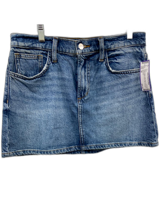 Joe's Size 28 Medium Wash Cotton Blend Denim Belt Loops Button & Zip Fly Skirt Medium Wash / 28