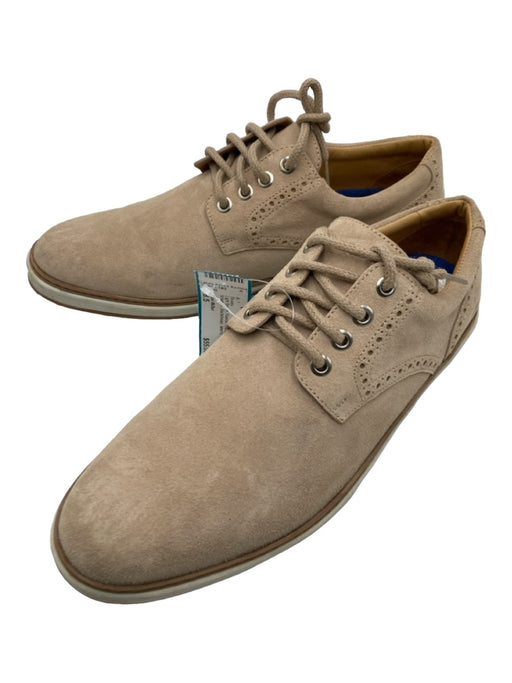 Peter Millar Shoe Size 8.5 Light Beige Suede Solid Lace Up Men's Shoes 8.5