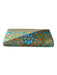 Bougainvillea Gold & Blue Beaded Clutch Snap Closure No Strap Bag Gold & Blue / S/XS