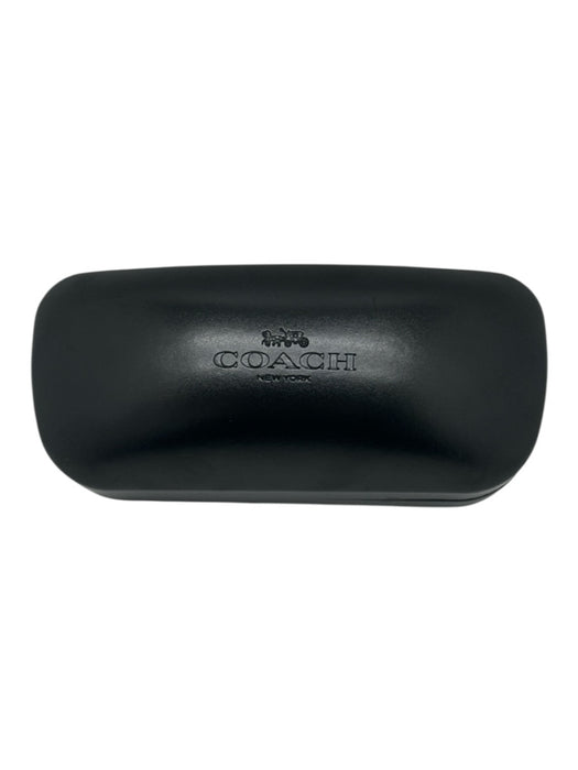 Coach Black Acetate Purple Lens Cat Eye Sunglasses Black