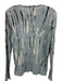 Proenza Schouler Size S Blue, Black, White Cotton Long Sleeve Tie Dye Top Blue, Black, White / S