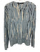 Proenza Schouler Size S Blue, Black, White Cotton Long Sleeve Tie Dye Top Blue, Black, White / S