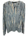 Proenza Schouler Size S Blue, Black, White Cotton Long Sleeve Tie Dye Top Blue, Black, White / S