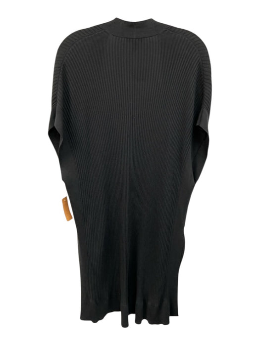 Eileen Fisher Size S/M Gray Tencel Sleeveless Rib Knit Open Front Cardigan Gray / S/M