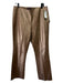 Ralph Lauren Size 12 Bronze Leather seam detail Side Zip Straight Pants Bronze / 12