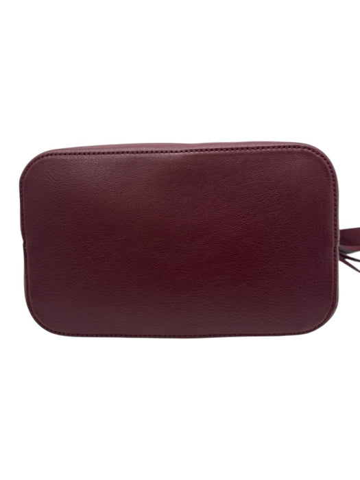 Kate Spade Burgundy Leather Gold hardware bucket Crossbody Bag Burgundy / Medium