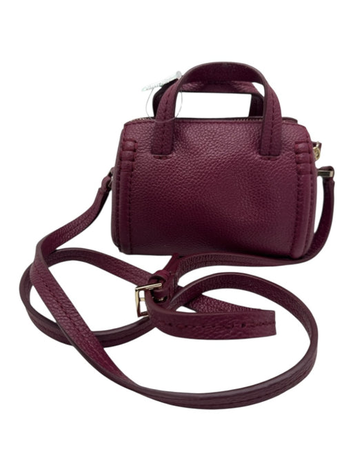 Kate Spade Burgundy Leather Pebbled Crossbody Bag Burgundy / Mini