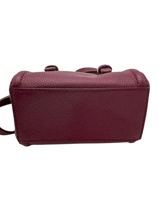 Kate Spade Burgundy Leather Pebbled Crossbody Bag Burgundy / Mini