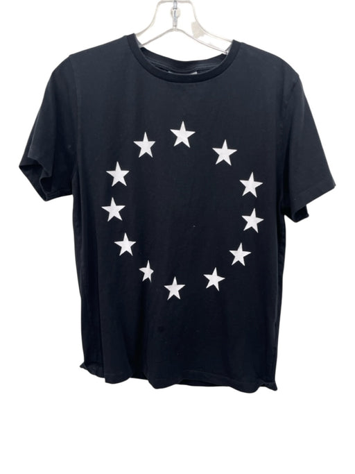 Etudes Size XS Black Cotton Stars Cap Sleeve Top Black / XS