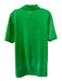 Loulou Studio Size XS Green Cotton Blend Terry Cloth 1/4 Button Collar Top Green / XS