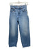 Madewell Size 23 Blue Wash Cotton Blend Zip & Button Whiskering Wide Leg Jeans Blue Wash / 23