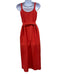 Everlane Size 00 Orange Triacetate Sleeveless Wrap V Neck Midi Dress Orange / 00