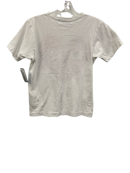 PLAY Comme des Garcons Size S Cream White & Red Cotton Short Sleeve Graphic Top Cream White & Red / S