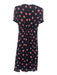 Saloni Size 0 Black, Pink & Red Silk Dotted Short Sleeve Bow Applique Dress Black, Pink & Red / 0