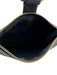 Otaat / Meyers Collective Navy Blue Leather Zip Close Ring Detail Pouch Hand Bag Navy Blue / Medium