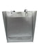 Rebecca Minkoff Silver Leather Metallic Magnetic Snap Closure Tote Shoulder Bag Silver