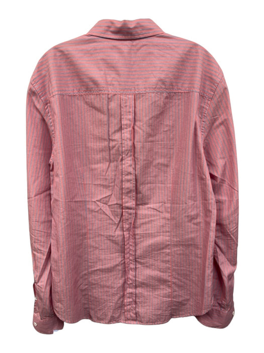 Band of Outsiders Size 3 Red & Blue Cotton Striped Button Up Long Sleeve Shirt Red & Blue / 3