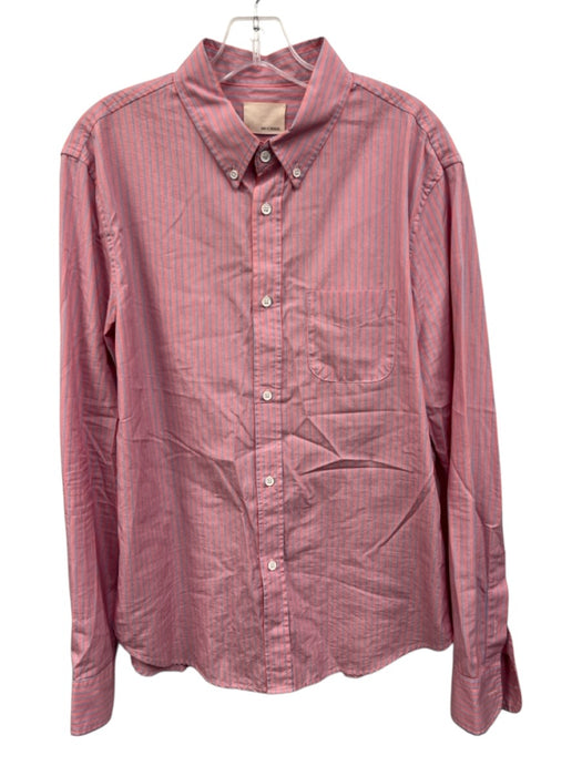 Band of Outsiders Size 3 Red & Blue Cotton Striped Button Up Long Sleeve Shirt Red & Blue / 3