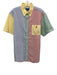 Ralph Lauren Size L Multi Cotton Seersucker Button Up Color Block Short Sleeve Multi / L