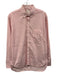 Billy Reid Size M Red & White Cotton Striped Button Up Men's Long Sleeve Shirt Red & White / M