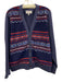 Jack Spade Size M Navy Blue Cotton Blend fleece Cardigan Men's Long Sleeve Shirt Navy Blue / M