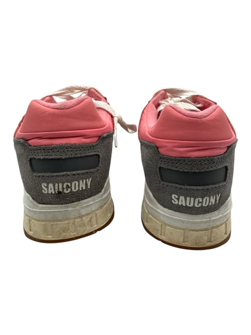 Saucony Shoe Size 11 Pink & Gray Suede Solid Trainer Sneaker Men's Shoes Pink & Gray / 11