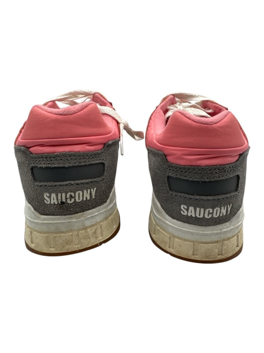 Saucony Shoe Size 11 Pink & Gray Suede Solid Trainer Sneaker Men's Shoes Pink & Gray / 11