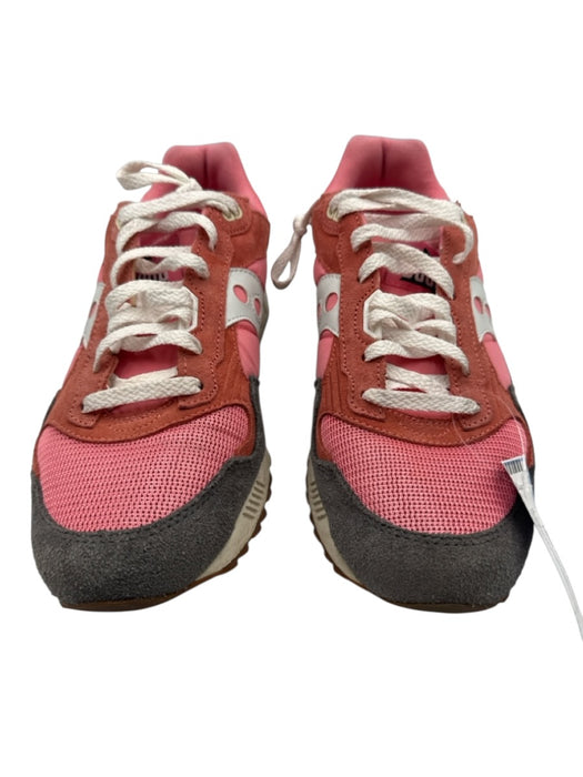 Saucony Shoe Size 11 Pink & Gray Suede Solid Trainer Sneaker Men's Shoes Pink & Gray / 11