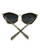 Miu Miu Gunmetal & Gold Acetate Glitter Cat Eye Sunglasses Gunmetal & Gold