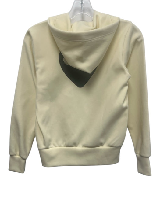 PLAY Comme des Garcons Size S Butter Yellow Polyester heart patch Hoodie Jacket Butter Yellow / S