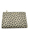 Saint Laurent Beige & Black Leather Polka Dot Zip Bifold Wallets Beige & Black