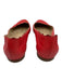 Chloe Shoe Size 35.5 Red Leather Scalloped Flats Red / 35.5